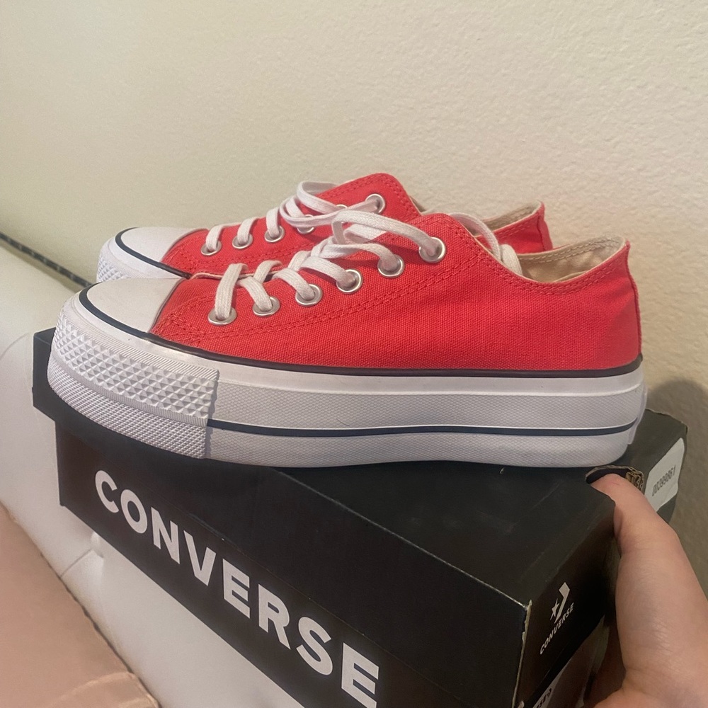 Pink platform converse size 5.5